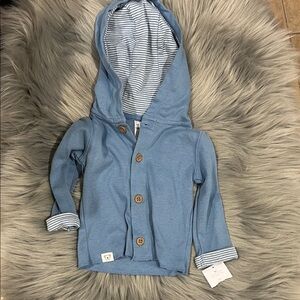NWT Carters Blue Hooded Kids Light Jacket sz 3 months